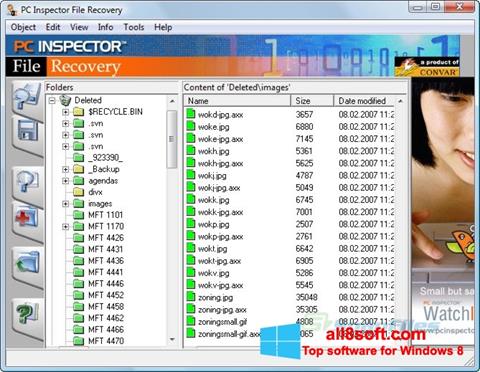 Képernyőkép PC Inspector File Recovery Windows 8
