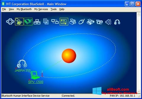 Képernyőkép BlueSoleil Windows 8