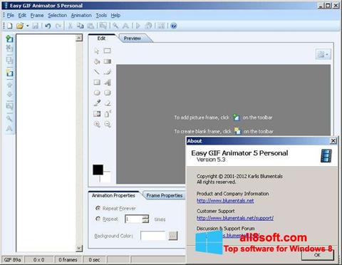 Képernyőkép Easy GIF Animator Windows 8