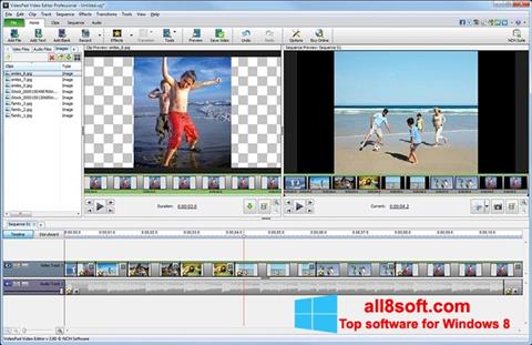 Képernyőkép VideoPad Video Editor Windows 8