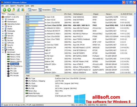 Képernyőkép EVEREST Ultimate Edition Windows 8