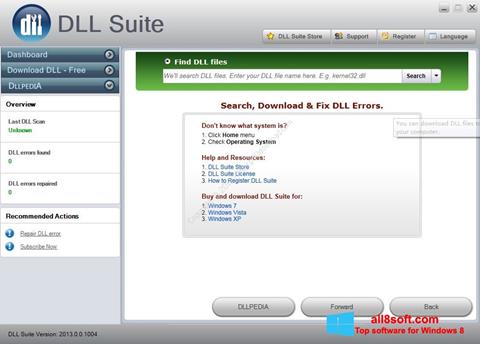 Képernyőkép DLL Suite Windows 8