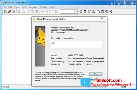 Képernyőkép Microsoft Visual FoxPro Windows 8