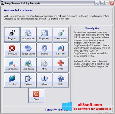 Képernyőkép EasyCleaner Windows 8
