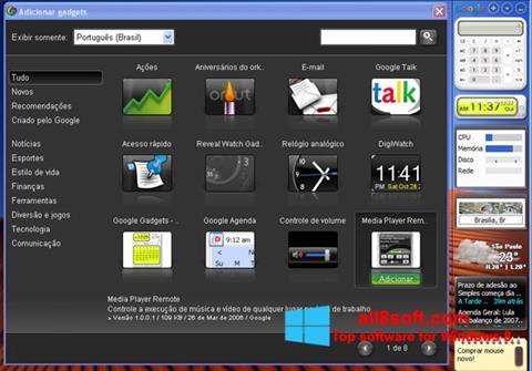 Képernyőkép Google Desktop Windows 8