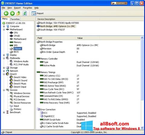 Képernyőkép EVEREST Home Edition Windows 8