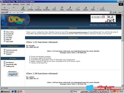 Képernyőkép CDex Windows 8
