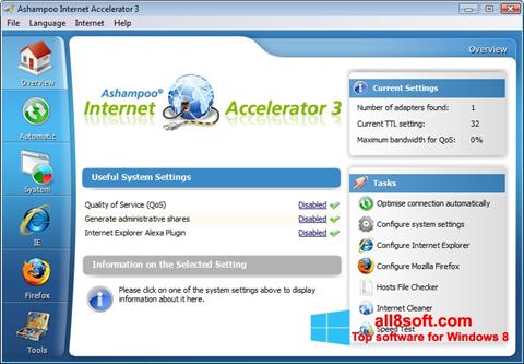 Képernyőkép Ashampoo Internet Accelerator Windows 8