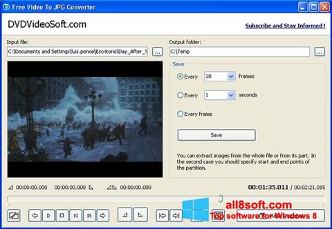 Képernyőkép Free Video to JPG Converter Windows 8