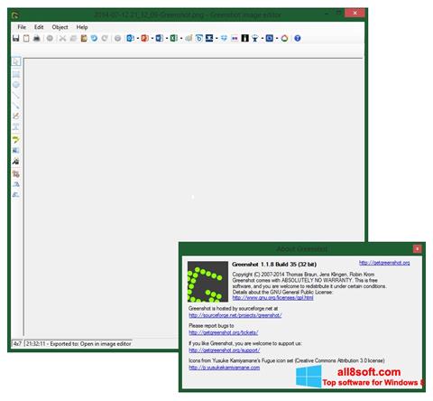 Képernyőkép Greenshot Windows 8